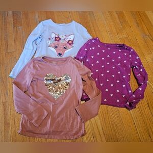 Jumping Beans Girls Size 6x Long Sleeve Shirts Lot Bundle